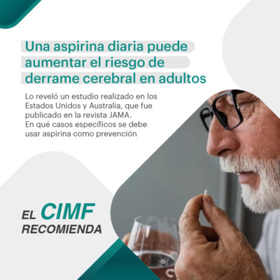 CIMF CIMF recomienda aspirina