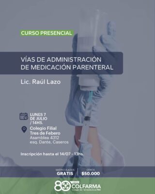 VÍAS DE ADMINISTRACIÓN DE MEDICACIÓN PARENTERAL_WEB Tres de Febrero